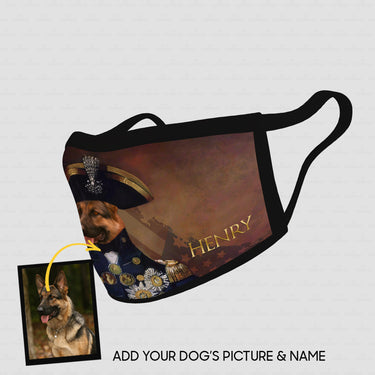 Personalized Dog Gift Idea - Royal Dog's Portrait 56 For Dog Lovers - Cloth Mask